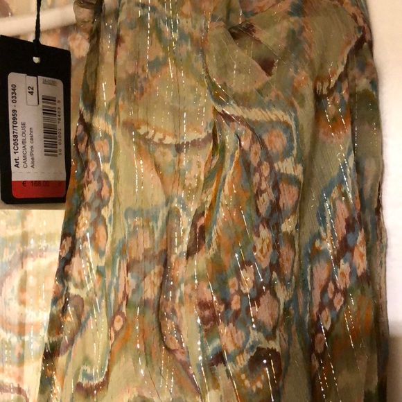 Gorgeous sheer Silk Patricia Pepe Wrap Top - Picture 3 of 9